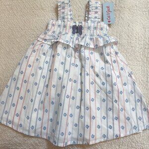 Hand Embroidered Butterfly Cat & Jack Dress